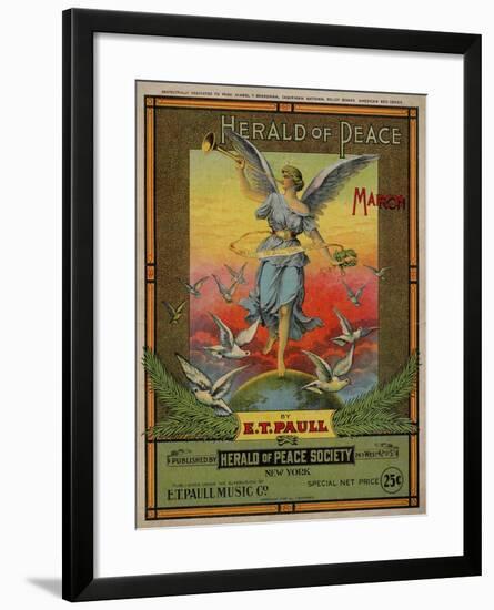 Herald of Peace March, Sam DeVincent Collection, National Museum of American History-null-Framed Art Print