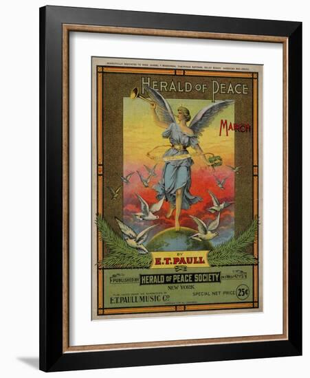 Herald of Peace March, Sam DeVincent Collection, National Museum of American History-null-Framed Art Print