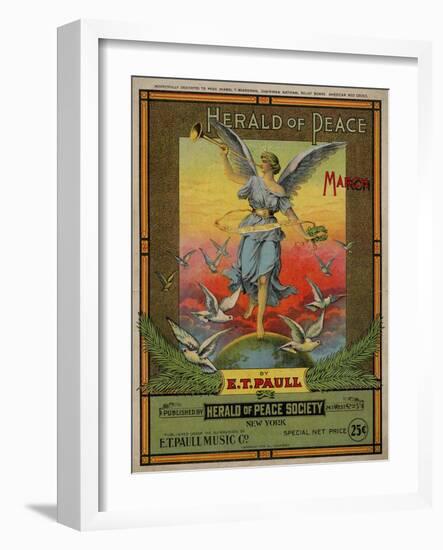 Herald of Peace March, Sam DeVincent Collection, National Museum of American History-null-Framed Art Print