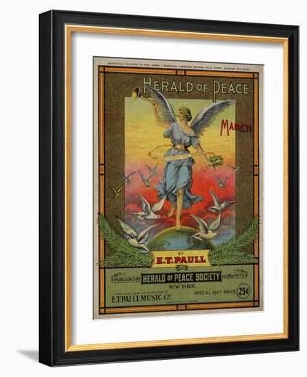 Herald of Peace March, Sam DeVincent Collection, National Museum of American History-null-Framed Art Print