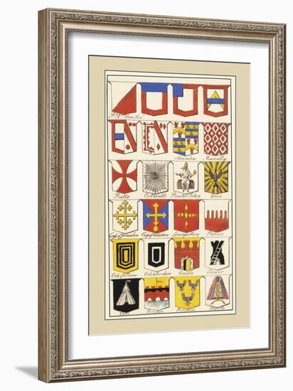 Heraldic Arms: Twemlow and Mascally-Hugh Clark-Framed Art Print