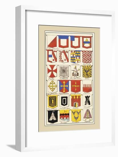 Heraldic Arms: Twemlow and Mascally-Hugh Clark-Framed Art Print