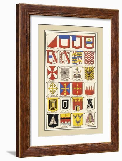 Heraldic Arms: Twemlow and Mascally-Hugh Clark-Framed Art Print