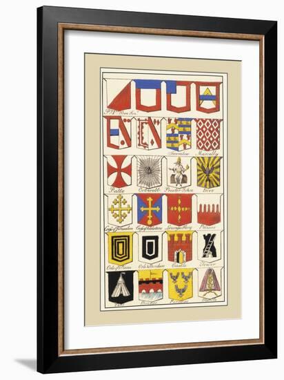Heraldic Arms: Twemlow and Mascally-Hugh Clark-Framed Art Print