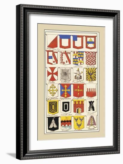 Heraldic Arms: Twemlow and Mascally-Hugh Clark-Framed Art Print