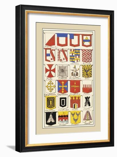 Heraldic Arms: Twemlow and Mascally-Hugh Clark-Framed Art Print