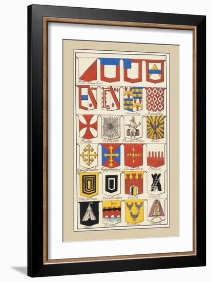 Heraldic Arms: Twemlow and Mascally-Hugh Clark-Framed Art Print