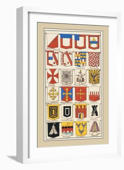 Heraldic Arms: Twemlow and Mascally-Hugh Clark-Framed Art Print