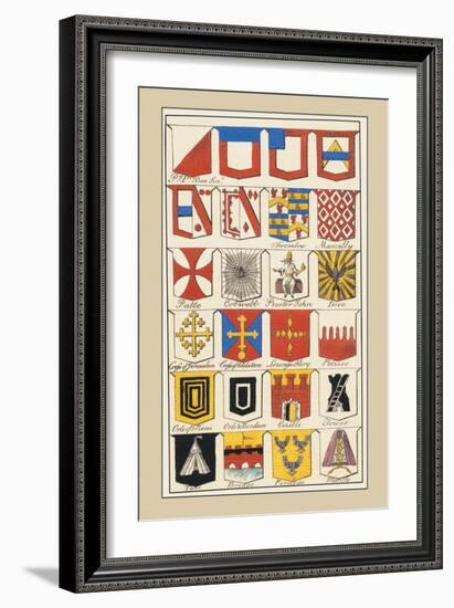 Heraldic Arms: Twemlow and Mascally-Hugh Clark-Framed Art Print