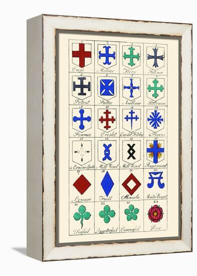 Heraldic Crosses-Hugh Clark-Framed Stretched Canvas