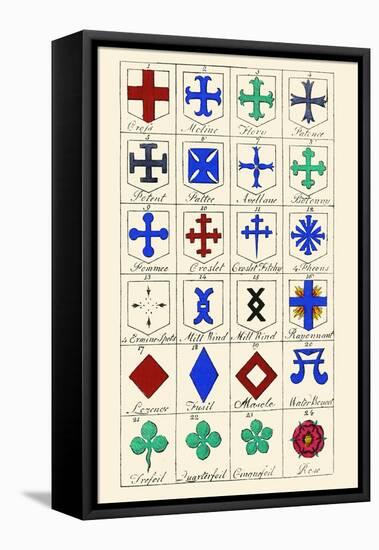 Heraldic Crosses-Hugh Clark-Framed Stretched Canvas