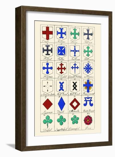 Heraldic Crosses-Hugh Clark-Framed Art Print