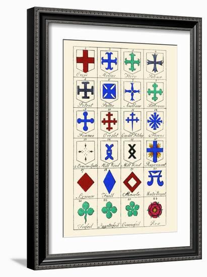 Heraldic Crosses-Hugh Clark-Framed Art Print