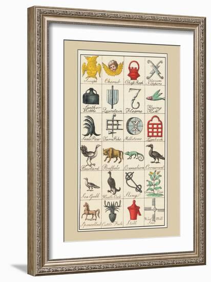 Heraldic Symbols: Seraph and Cherub-Hugh Clark-Framed Art Print