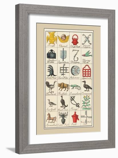 Heraldic Symbols: Seraph and Cherub-Hugh Clark-Framed Art Print