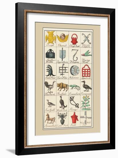 Heraldic Symbols: Seraph and Cherub-Hugh Clark-Framed Art Print