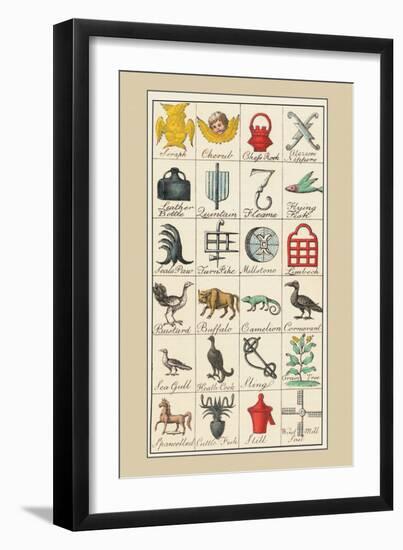 Heraldic Symbols: Seraph and Cherub-Hugh Clark-Framed Art Print