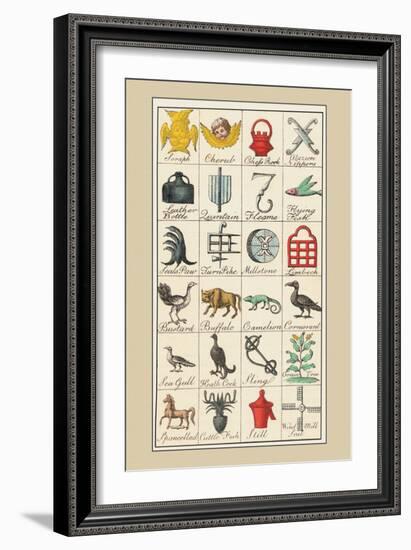 Heraldic Symbols: Seraph and Cherub-Hugh Clark-Framed Art Print