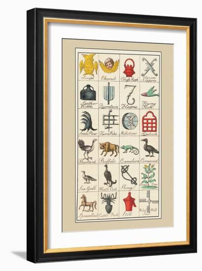 Heraldic Symbols: Seraph and Cherub-Hugh Clark-Framed Art Print