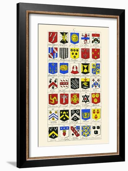 Heraldry - Blazonry-Hugh Clark-Framed Art Print