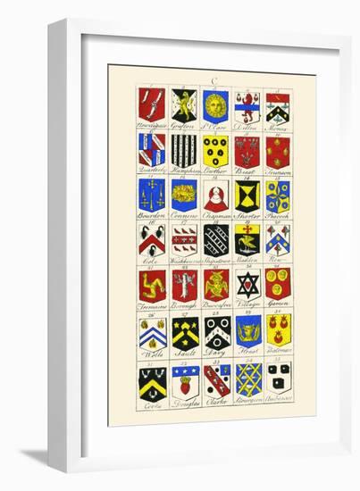 Heraldry - Blazonry-Hugh Clark-Framed Art Print