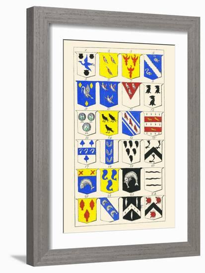 Heraldry - Blazonry-Hugh Clark-Framed Art Print