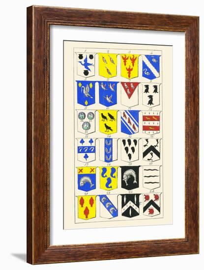 Heraldry - Blazonry-Hugh Clark-Framed Art Print