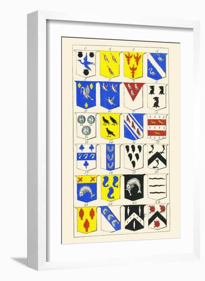 Heraldry - Blazonry-Hugh Clark-Framed Art Print