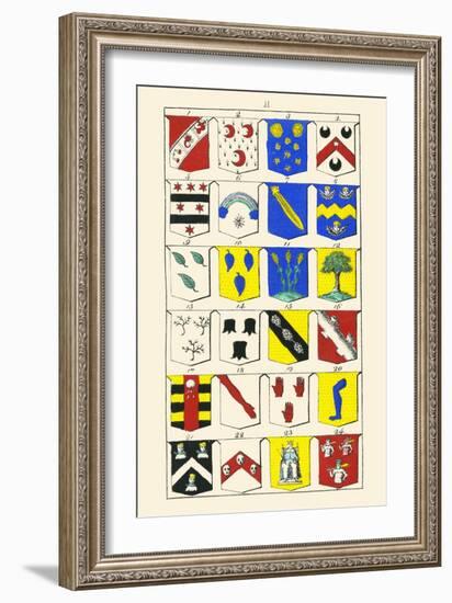 Heraldry - Blazonry-Hugh Clark-Framed Art Print