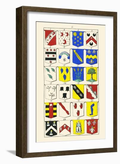 Heraldry - Blazonry-Hugh Clark-Framed Art Print