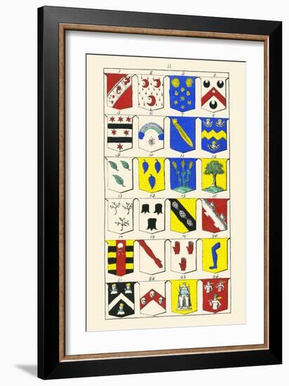 Heraldry - Blazonry-Hugh Clark-Framed Art Print