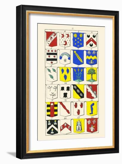 Heraldry - Blazonry-Hugh Clark-Framed Art Print