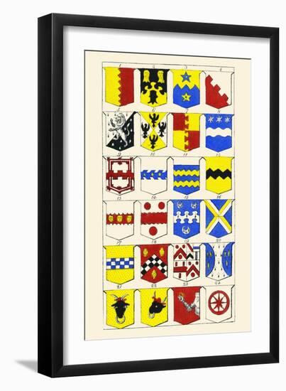 Heraldry - Blazonry-Hugh Clark-Framed Art Print