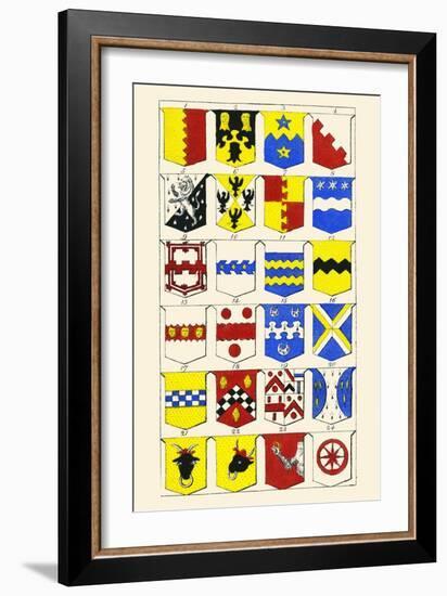 Heraldry - Blazonry-Hugh Clark-Framed Art Print