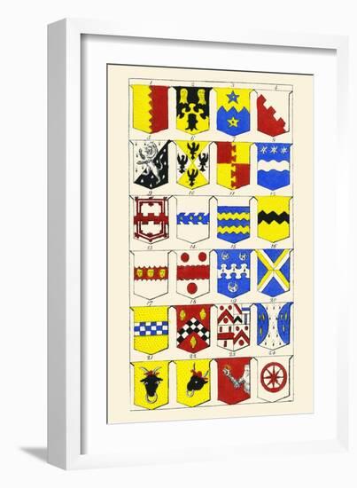 Heraldry - Blazonry-Hugh Clark-Framed Art Print