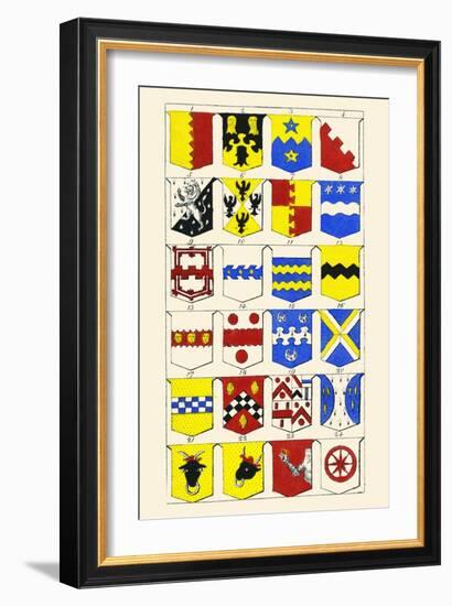 Heraldry - Blazonry-Hugh Clark-Framed Art Print