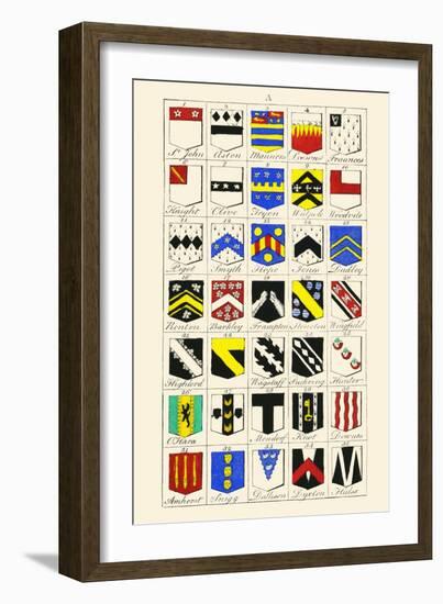 Heraldry - Blazonry-Hugh Clark-Framed Art Print