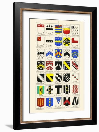 Heraldry - Blazonry-Hugh Clark-Framed Art Print