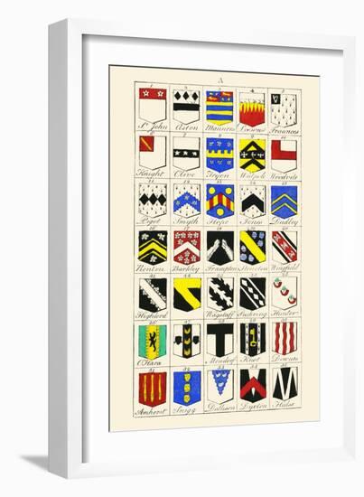 Heraldry - Blazonry-Hugh Clark-Framed Art Print