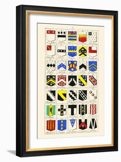 Heraldry - Blazonry-Hugh Clark-Framed Art Print