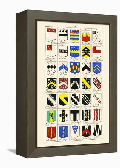 Heraldry - Blazonry-Hugh Clark-Framed Stretched Canvas