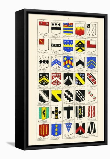 Heraldry - Blazonry-Hugh Clark-Framed Stretched Canvas