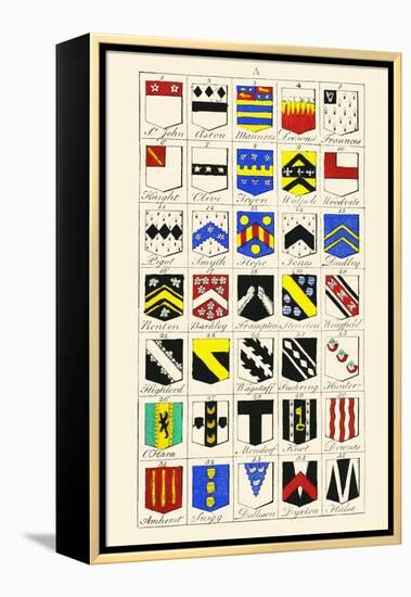 Heraldry - Blazonry-Hugh Clark-Framed Stretched Canvas