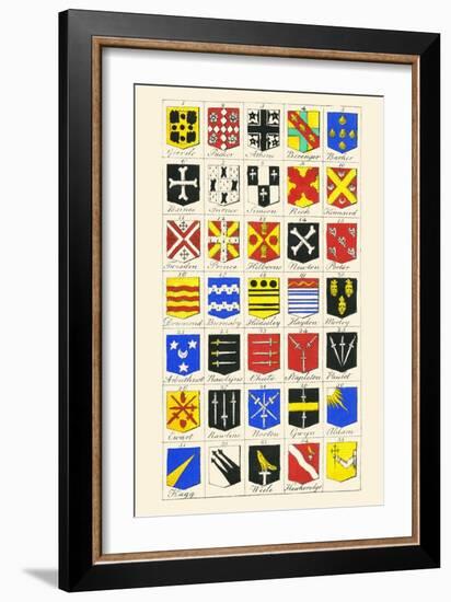 Heraldry - Blazonry-Hugh Clark-Framed Art Print