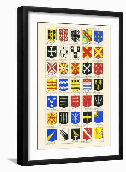 Heraldry - Blazonry-Hugh Clark-Framed Art Print