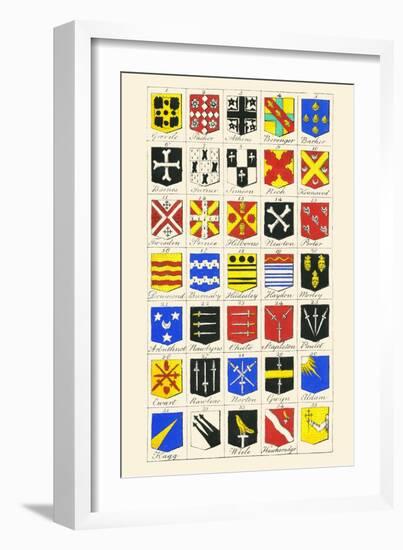 Heraldry - Blazonry-Hugh Clark-Framed Art Print