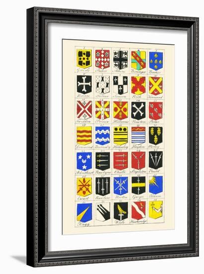 Heraldry - Blazonry-Hugh Clark-Framed Art Print