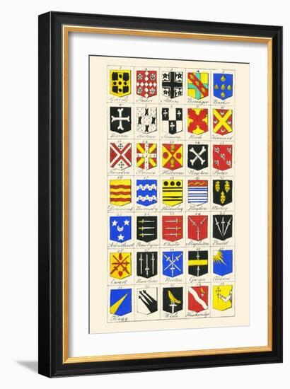 Heraldry - Blazonry-Hugh Clark-Framed Art Print