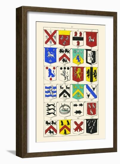 Heraldry - Blazonry-Hugh Clark-Framed Art Print