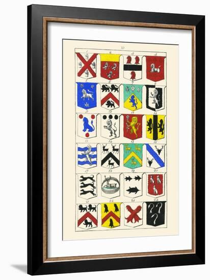 Heraldry - Blazonry-Hugh Clark-Framed Art Print